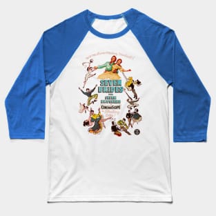 Seven Brides for Seven Brothers Movie Poster Baseball T-Shirt